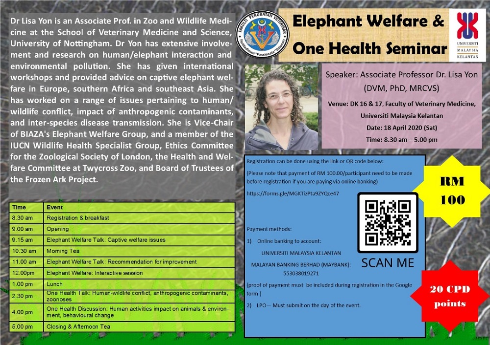 ELEPHANT WELFARE & ONE-HEALTH SEMINAR