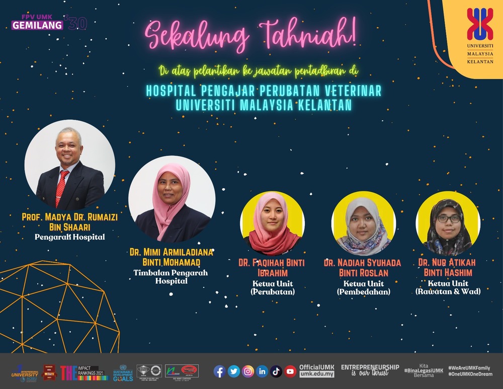 TAHNIAH DIATAS KENAIKAN PANGKAT STAF AKADEMIK DAN PENTADBIRAN DI UNIVERSITI MALAYSIA KELANTAN 